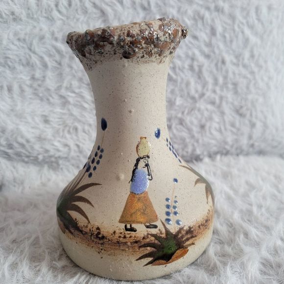 Mexican Pottery Vase 5" - Picture 1 of 4
